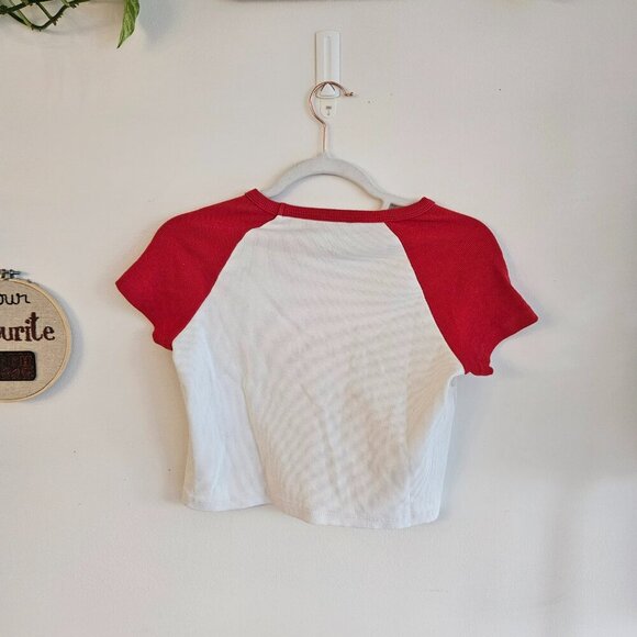 Jagger & Stone Mini Crop Baseball Tee - Picture 2 of 5